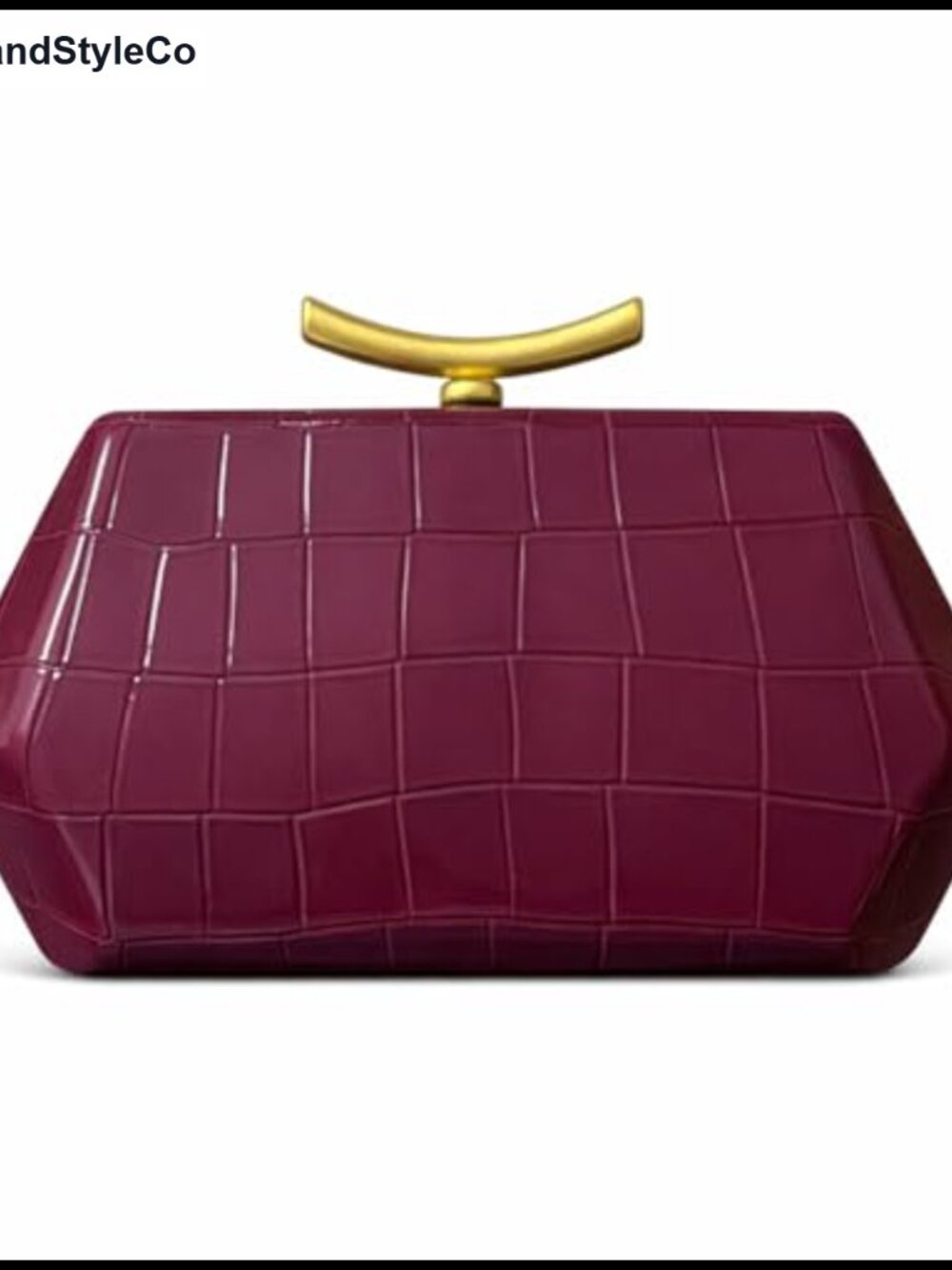 Crocodile Print PU Leather Clutch Crossbody Bag for Wedding Party Prom